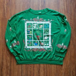 Vintage 12 Days of Christmas Holiday Sweatshirt